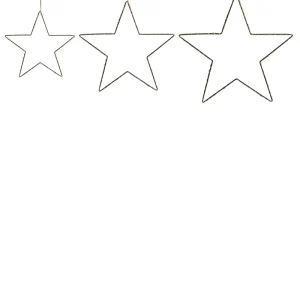 Set 3 LED Hanging Decor Pieces Star Brilhante KUNNARI