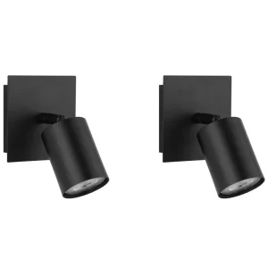 Set 2 Metal Spotlight Lamps Onix TIGRIS
