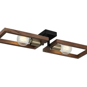Soquete Adaptador Candeeiro de Teto Como, Dourado, Preto, Madeira, 62 x 17 x 9 cm, EPIKASA