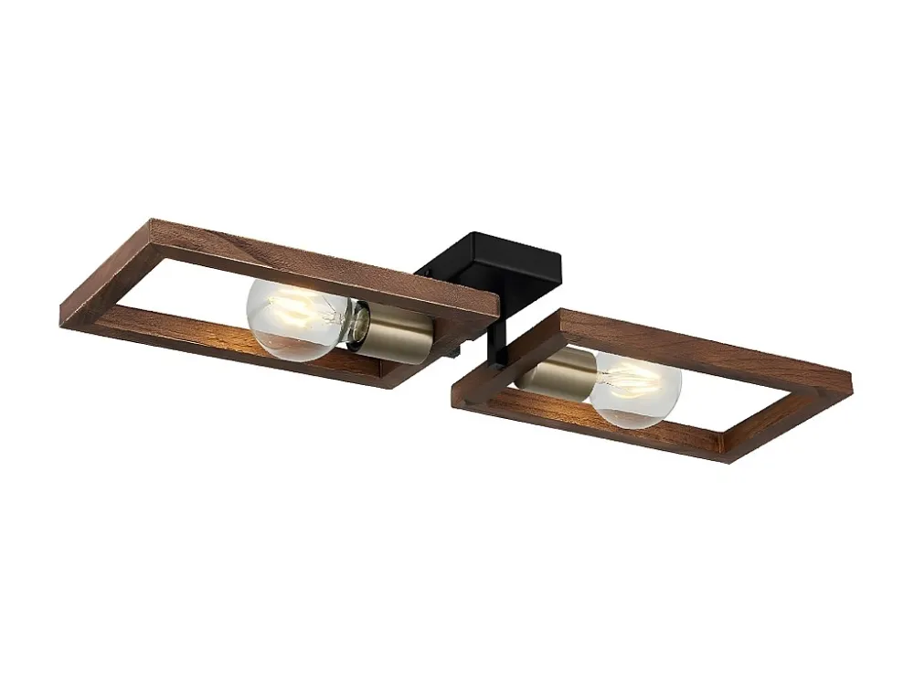 Soquete Adaptador Candeeiro de Teto Como, Dourado, Preto, Madeira, 62 x 17 x 9 cm, EPIKASA