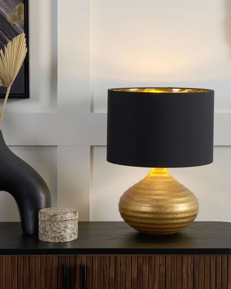 Soquete Adaptador Ceramic Table Lamp Luzente KUBAN