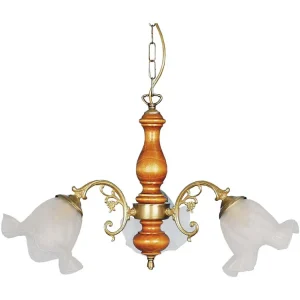 Soquete Adaptador Lustre TOSEL PAMPILLES lâmpada decorativa abaulado âmbar D24 x H46 cm