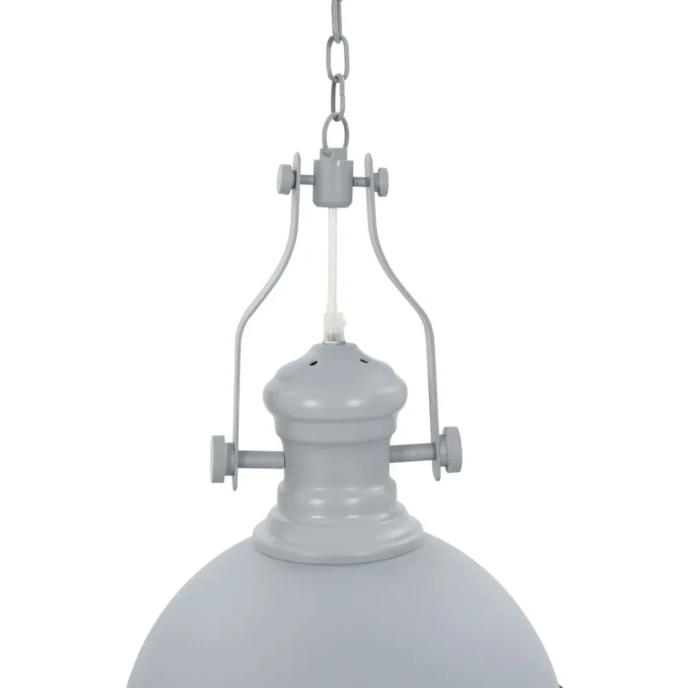 Suporte para Pendente Candeeiro de teto redondo E27 cinzento