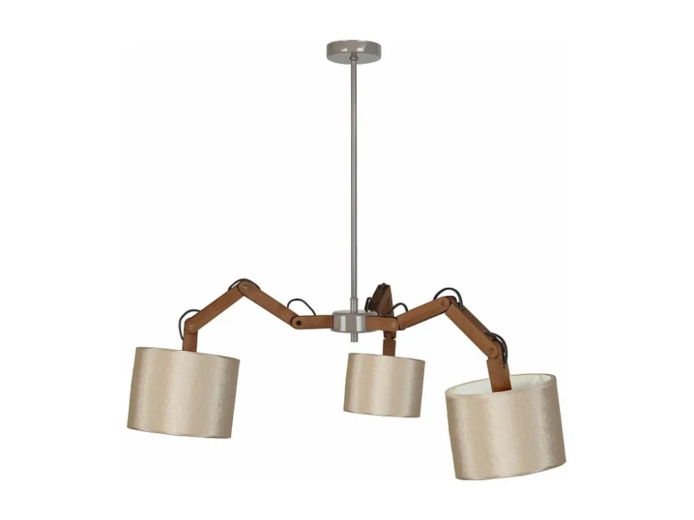 Suporte para Pendente Lustre TOSEL FREKI tecido braço cilindro D35 x H155 cm