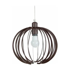 Suspensão TOSEL AFONSO metálico globo castanho D25 x H85 cm | 12V | 100W