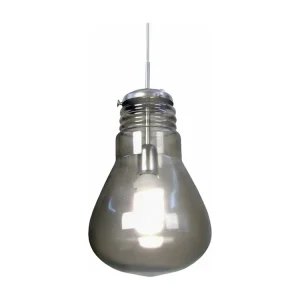 Suspensão TOSEL AMPOULES vidro abaulado fumado D28 x H88 cm para Iluminação Externa