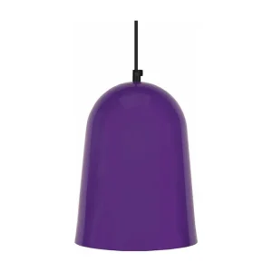 Suspensão TOSEL BALLE metálico cúpula roxo D19 x H85 cm