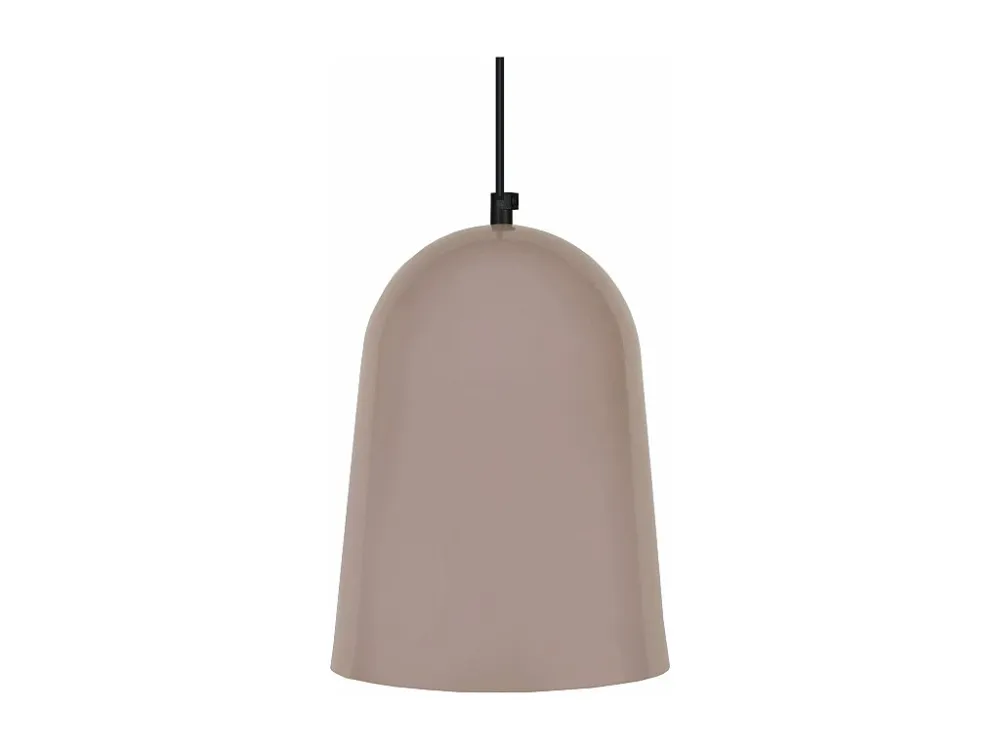 Suspensão TOSEL BALLE metálico cúpula taupe D19 x H85 cm com Conector IP65