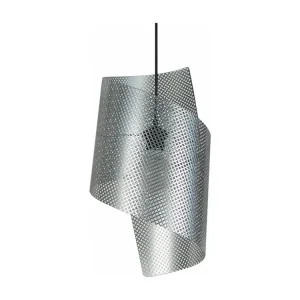 Suspensão TOSEL BOUCLE LACY metálico geométrico cinza D25 x H110 cm