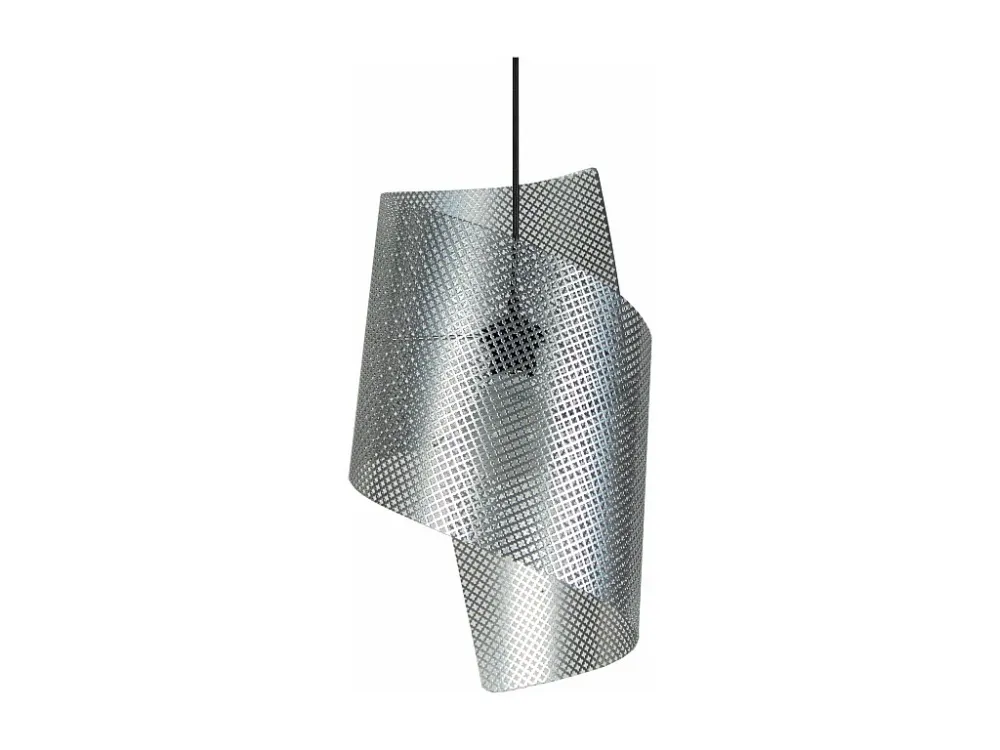Suspensão TOSEL BOUCLE LACY metálico geométrico cinza D25 x H110 cm