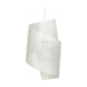 Suspensão TOSEL BOUCLE LACY metálico geométrico branco D25 x H110 cm
