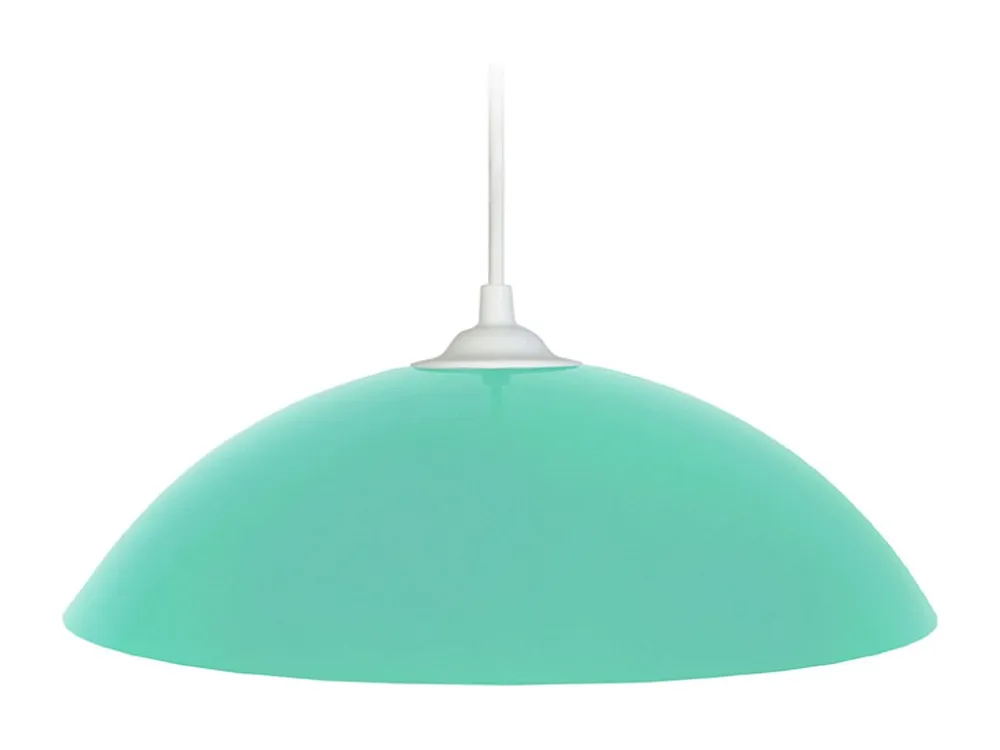 Suspensão TOSEL DEMI LUNE metálico cúpula taupe D29,5 x H68 cm