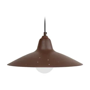 Suspensão TOSEL HOLES metálico globo cinza D50 x H110 cm