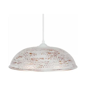 Suspensão TOSEL KÂNPUR metálico cúpula preto dourado D27 x H68 cm com Sensor de Luz Diurna