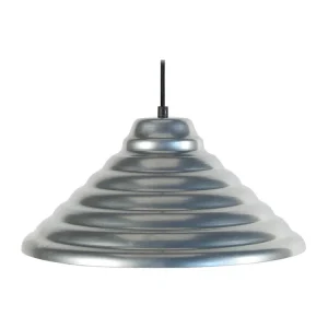 Suspensão TOSEL ONDULÉ metálico oval bronze D33 x H80 cm