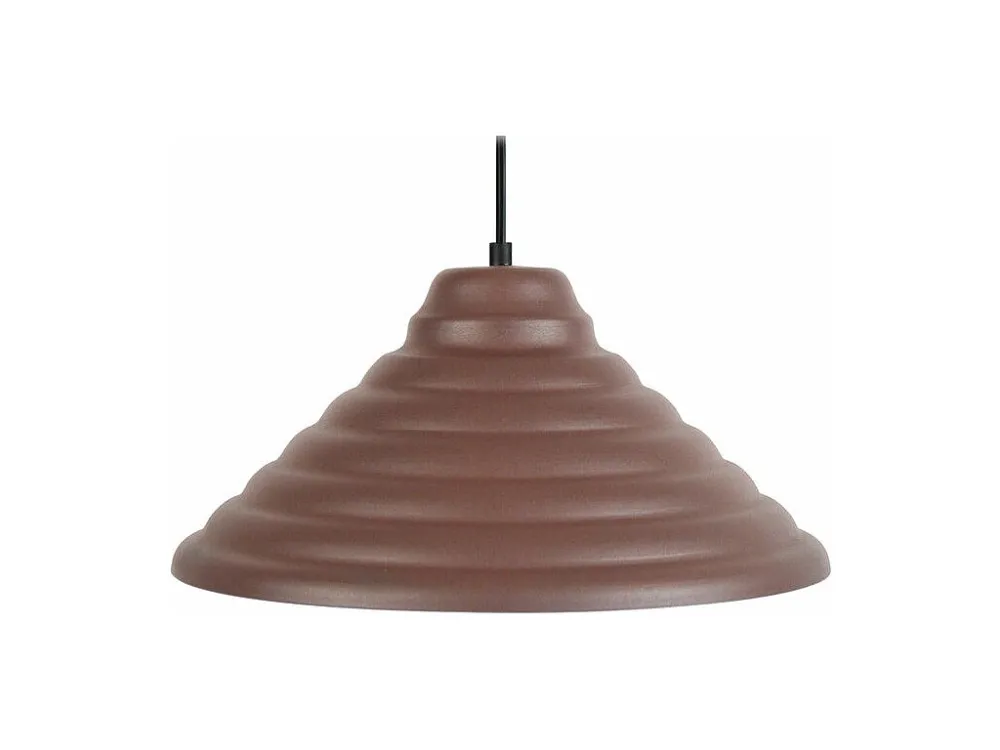 Suspensão TOSEL ONDULÉ metálico oval Dourado D33 x H80 cm Cabo 5 Metros