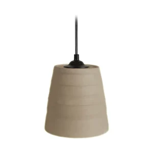 Suspensão TOSEL ONDULADA metálico oval branco D33 x H80 cm