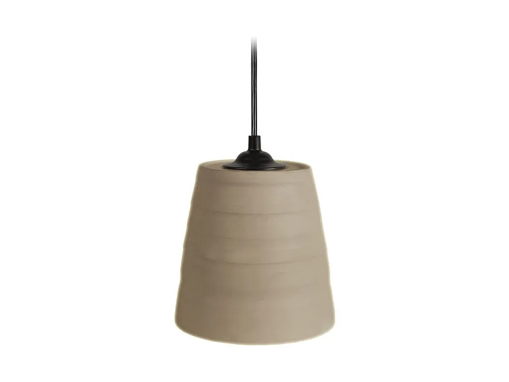 Suspensão TOSEL ONDULADA metálico oval branco D33 x H80 cm