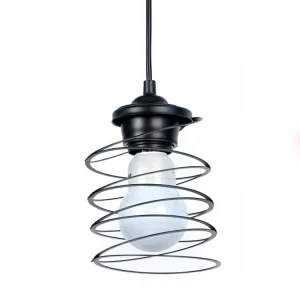 Suspensão TOSEL SAMILA vidro tigela rosa D14,5 x H70 cm para Fita LED RGB