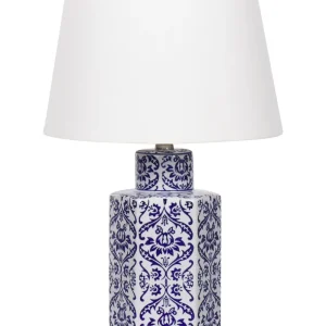 Table Lamp Branco and Blue MARCELIN (À Prova d'Água)