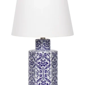 Table Lamp Branco and Blue MARCELIN (À Prova d'Água)