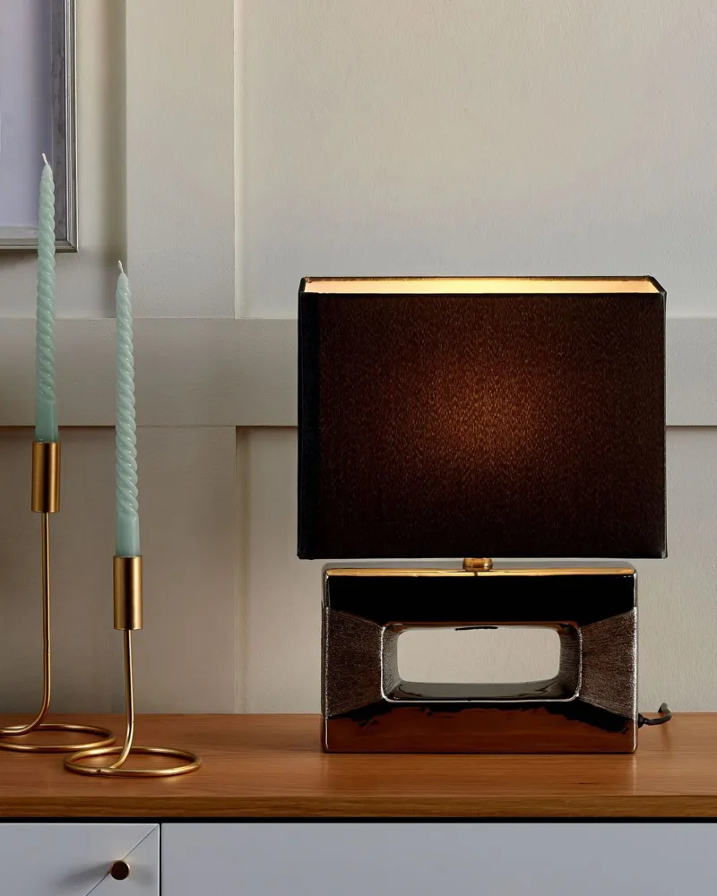 Table Lamp Prateado ONYX