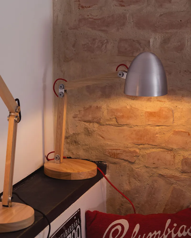 Table Lamp Prateado VELEKA