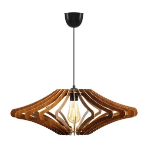 Transformador para Spot Candeeiro de teto perfurado em MDF - D. 59 x . 55 cm - Castanho - FARITA