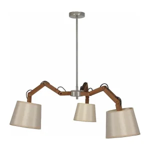 Transformador para Spot Lustre TOSEL FREKI tecido braço tambor D35 x H155 cm