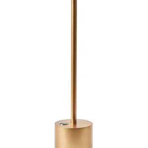 Wireless Metal Table Lamp Gold LIZANDRO