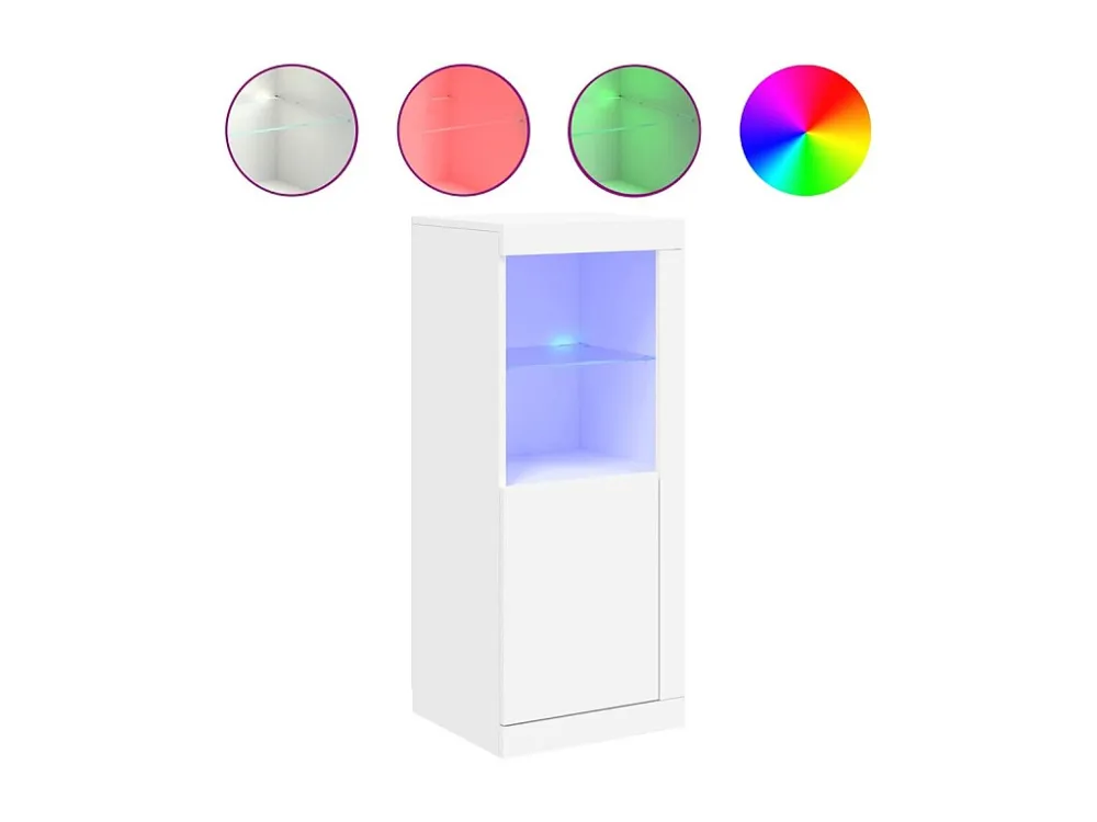 Aparador com luzes LED 41x37x100 cm branco | 12V | 100W