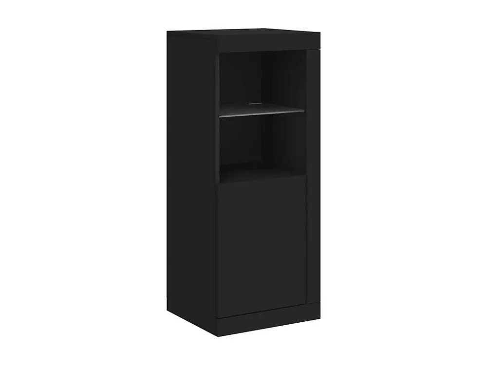 Aparador com luzes LED 41x37x100 cm preto para Fita LED RGB