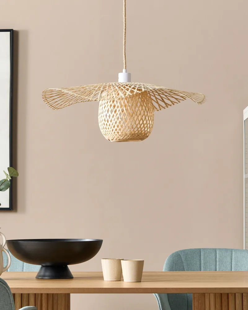 Bamboo Pendant Lamp Light Wood BONITO