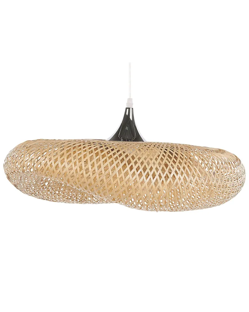 Bamboo Pendant Lamp Light Wood BOYNE Reduzido