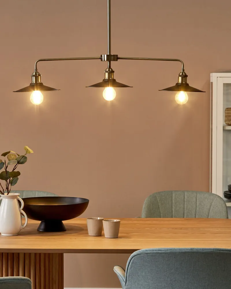 3 Light Pendant Lamp Ébano MONTONE