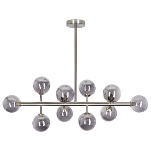 10 Light Pendant Lamp Prateado RAMIS para Instalação em Sanca