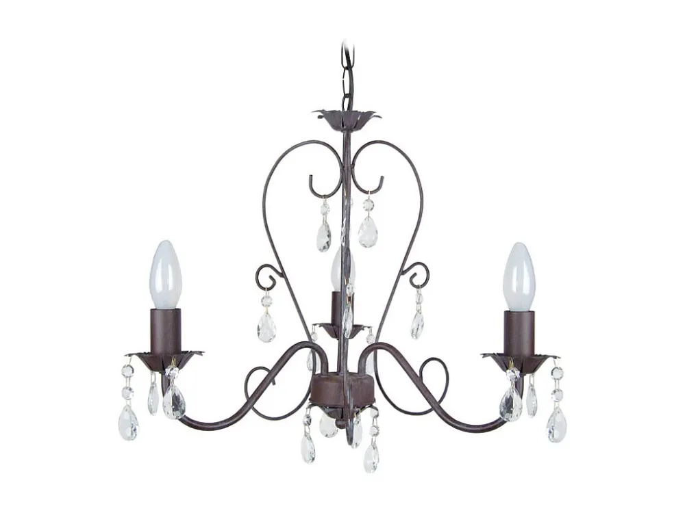 Lustre TOSEL PAMPILLES C lâmpada decorativa braço óbvio D52 x H67 cm com Sensor de Luz Diurna