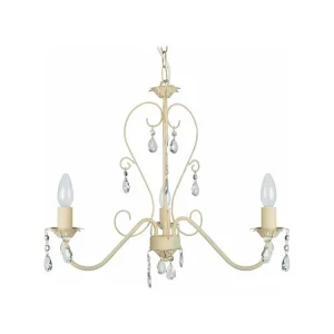 Lustre TOSEL PAMPILLES vidro braço óbvio D55 x H90 cm
