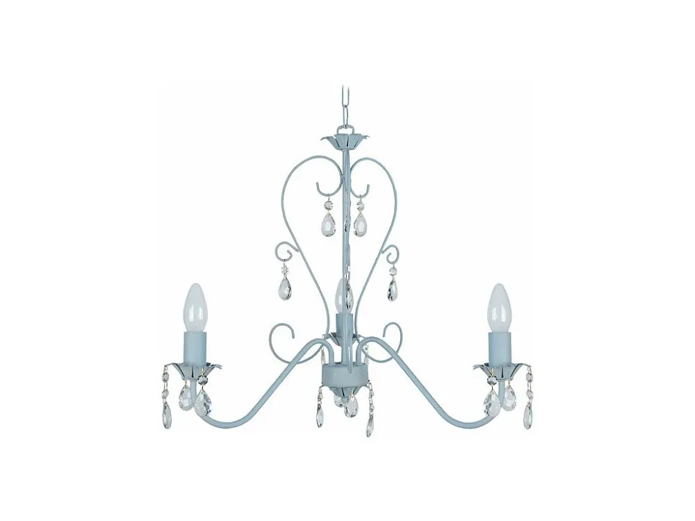 Lustre TOSEL PAMPILLES vidro braço cinza D55 x H90 cm | Entrega Rápida e Segura