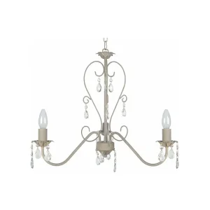 Lustre TOSEL PAMPILLES vidro braço evidente D55 x H90 cm