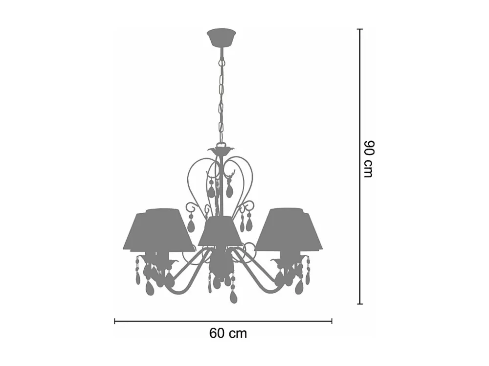 Profissional de Alta Performance Lustre TOSEL PAMPILLES tecido braço creme D60 x H90 cm