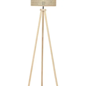 Rattan Tripod Floor Lamp Genuíno PENTON