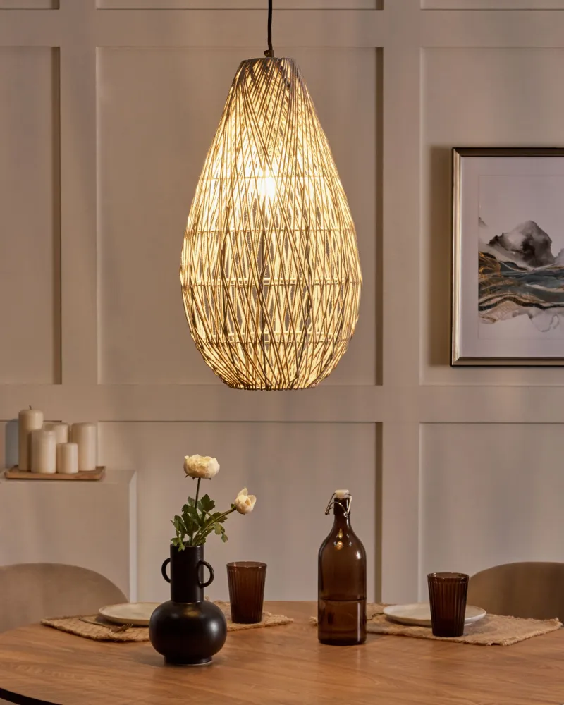 Rope Pendant Lamp Cor creme ANNOTTO