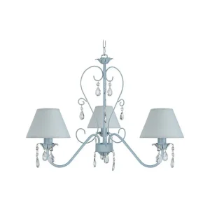 Sensor de Movimento Lustre TOSEL PAMPILLES tecido braço cinza D60 x H90 cm