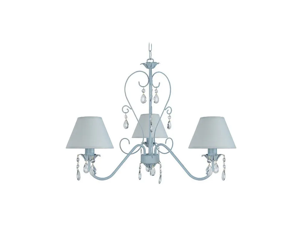 Sensor de Movimento Lustre TOSEL PAMPILLES tecido braço cinza D60 x H90 cm