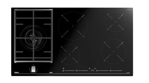 Luminária para Escritório Placa de Indução e Gás Teka JZC 95314 ABN | 90 cm | 5 Zonas | Preto