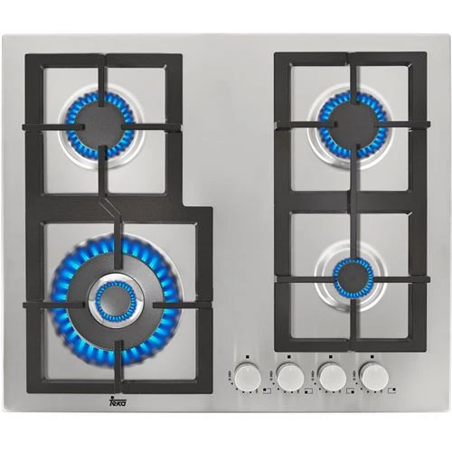 Luminária para Escritório Placa Gás Teka EFX 60 4G AI AL DR | 60 cm | 4 Zonas | ço inoxidável