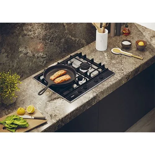 Placa Gás Autêntico Haier HAHG6D5TX | 59.5 cm | 4 Zonas | Inox | 6000 Lumens | 40W