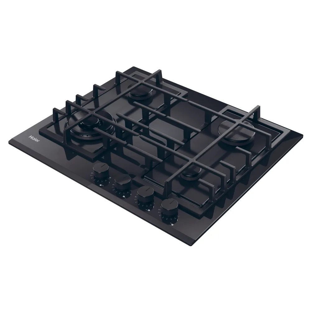 Placa Gás Haier HAVG6BF4TBPB | 4 zonas, Grelhas Ferro Fundido com Garantia Estendida