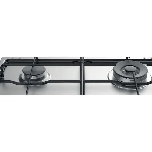 Placa Gás Indesit THP 642 W/IX/I RU | 58 cm | 4 Zonas | ço inoxidável Alto Índice de Reprodução de Cor